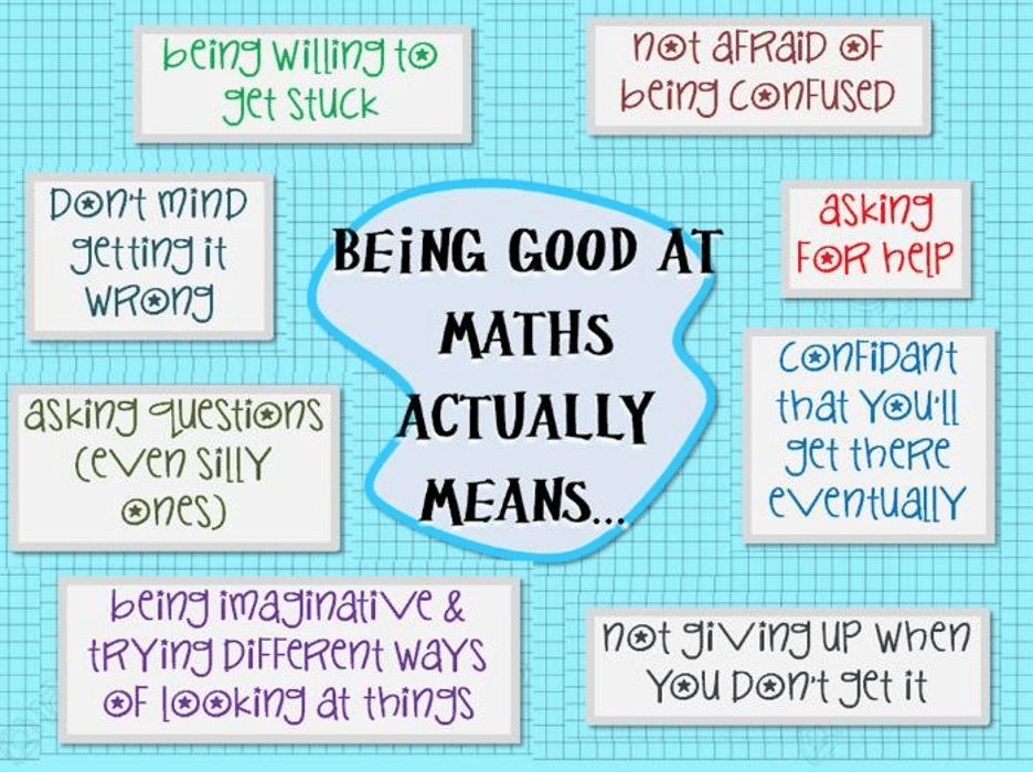 being good at maths actually means